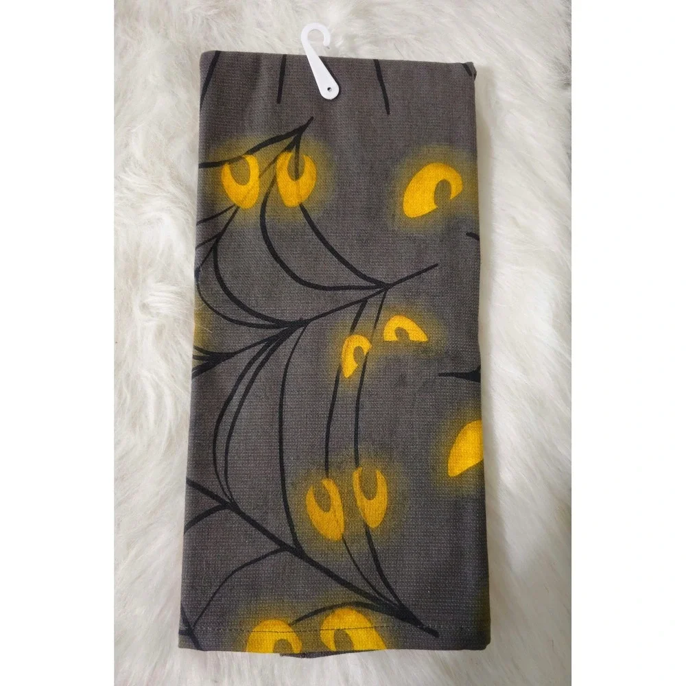 Kitchen Towel Halloween Kay Dee Designs‎ Stacked Pumpkins Cat Boo NWT